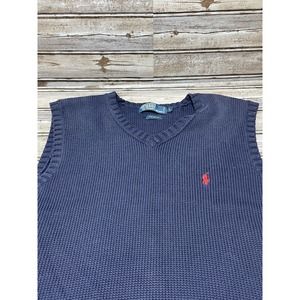 Polo Ralph Lauren Knit Vest Navy‎ Size Large